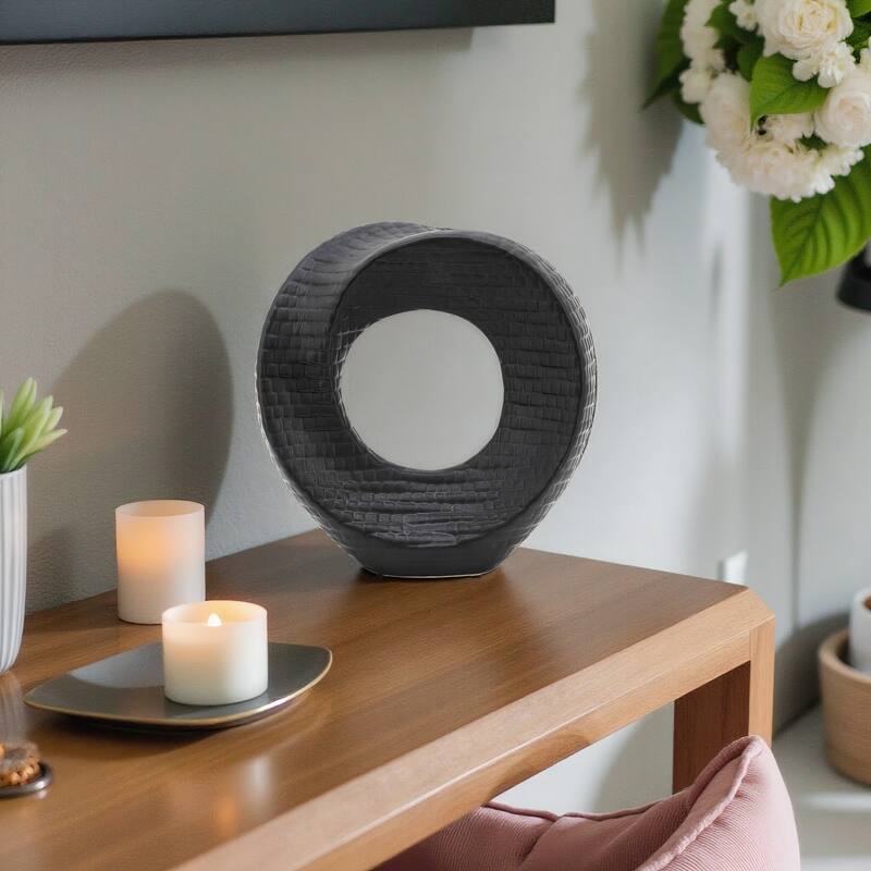 Sagebrook Home Modern Stoneware Ceramic Decorative Object