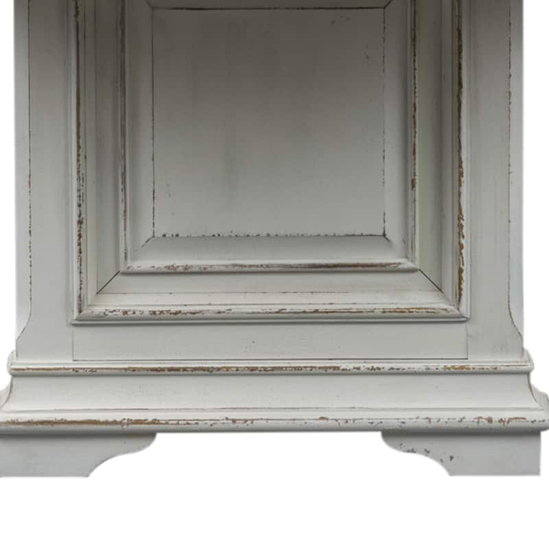 Abbey Park Weathered Brown & Antique White Trestle Table