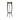 31.5 Inch Round Pedestal Stand with Open Bottom Shelf and Flared Legs,Brown - 31.5 H x 11.5 W x 11.5 L Inches