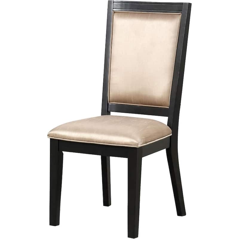 Side Chairs Set Modern Espresso Finish
