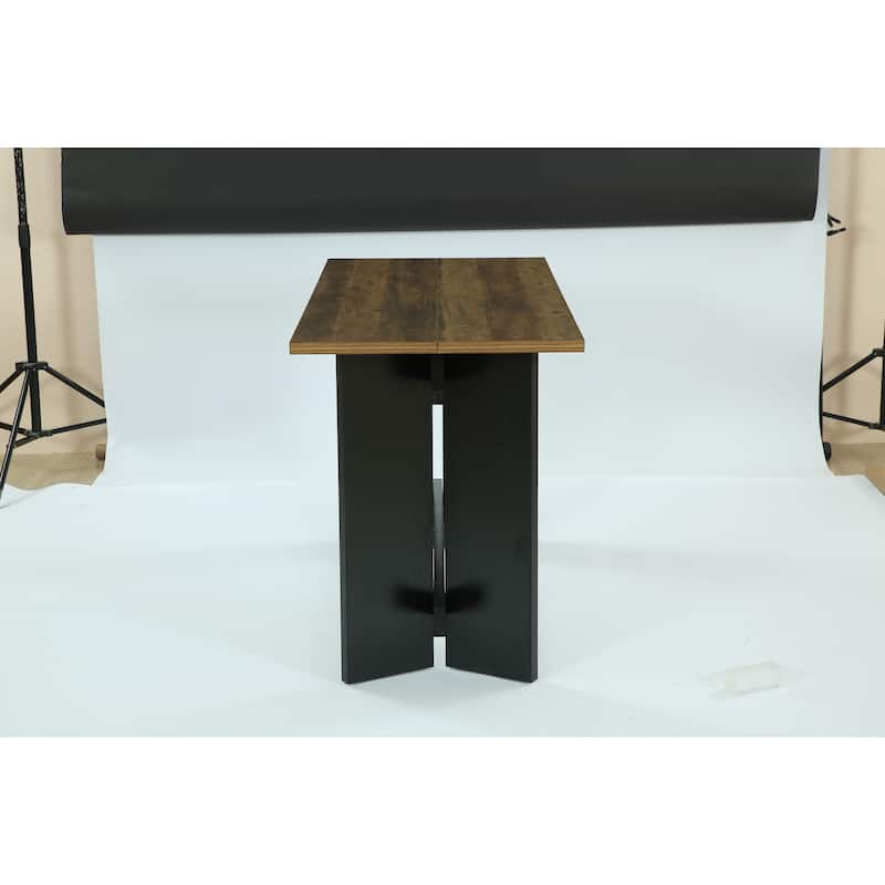63-Inch Bar Table, Industrial Counter Height Pub Table