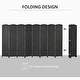 preview thumbnail 4 of 7, HOMCOM Room Divider, 8 Panel Folding Privacy Screen, 5.6' Tall Freestanding Wall Partition