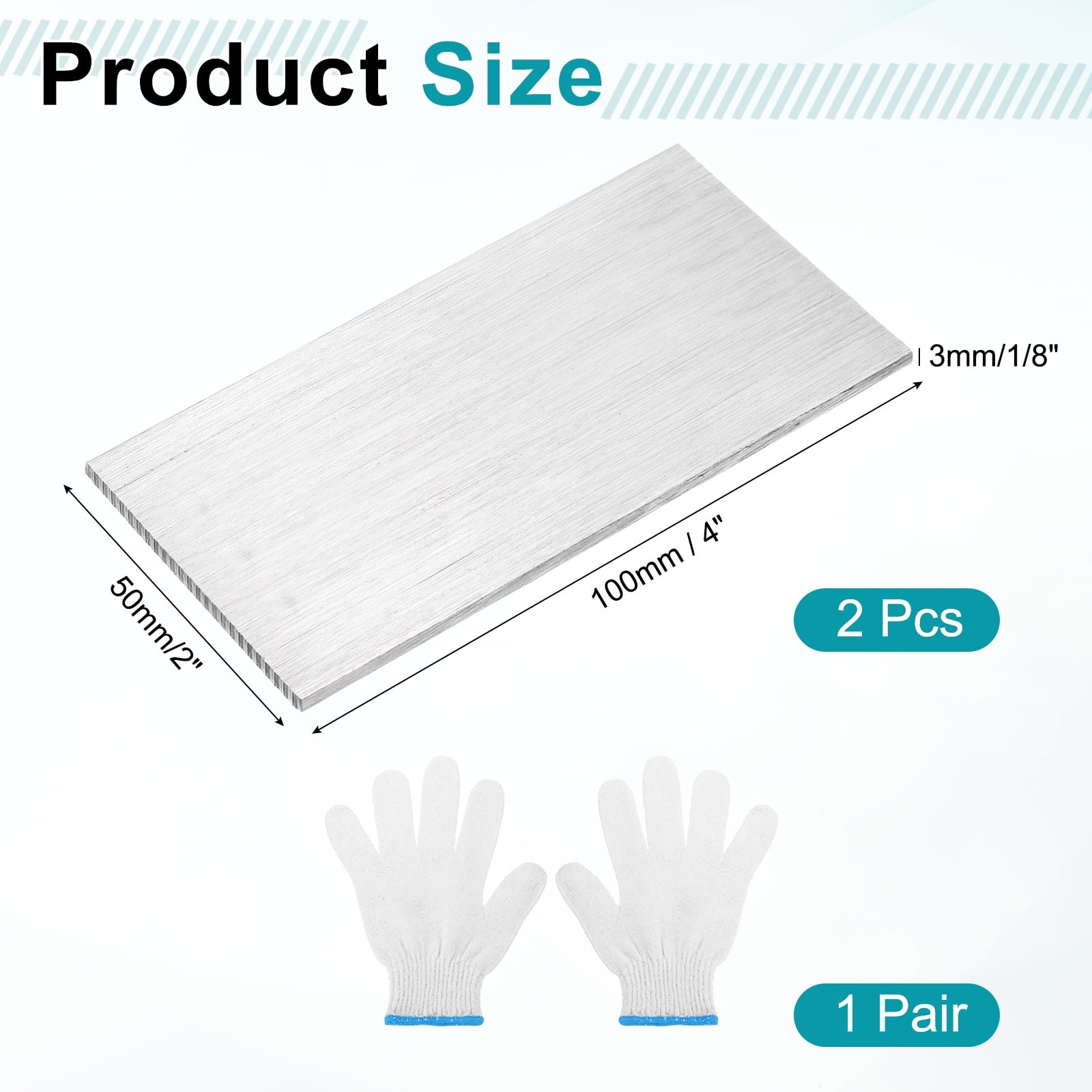 Stainless Steel Flat Bar Brushed Finish Trim Strips Sheets for Kitchen DIY Craft Making