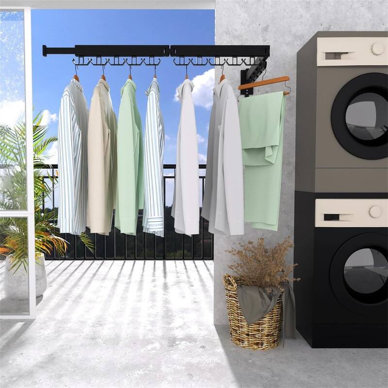 Upgraded Wall Mounted Drying Rack - 3-Fold Design