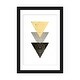 preview thumbnail 1 of 18, iCanvas "Yellow and Black Geo III" by Urban Epiphany Black - 32x24x1