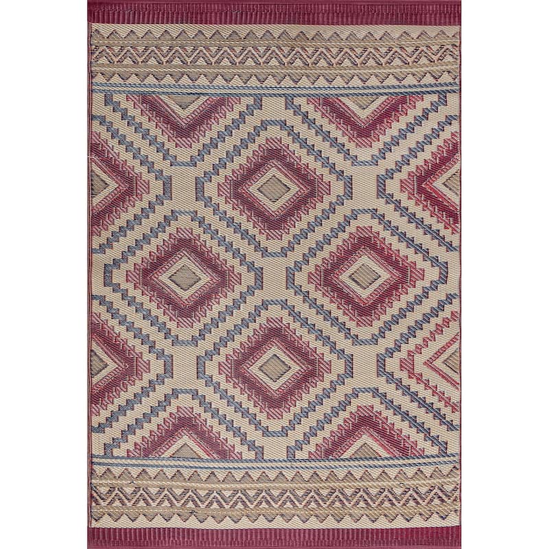 Sundown Moroccan Abstract Indoor/Outdoor Area Rug