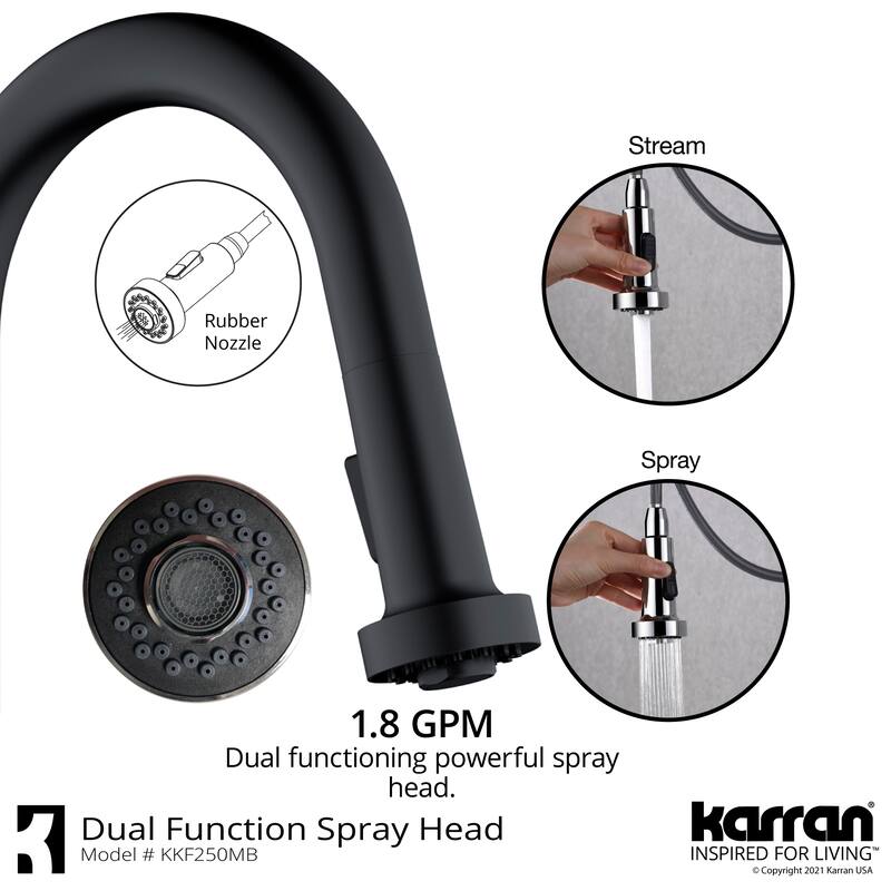 Karran Scottsdale Single-Handle Pull-Down Sprayer Kitchen Faucet