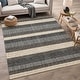 preview thumbnail 53 of 149, Machine Washable Indoor/ Outdoor Cabana Stripe Chantille Rug