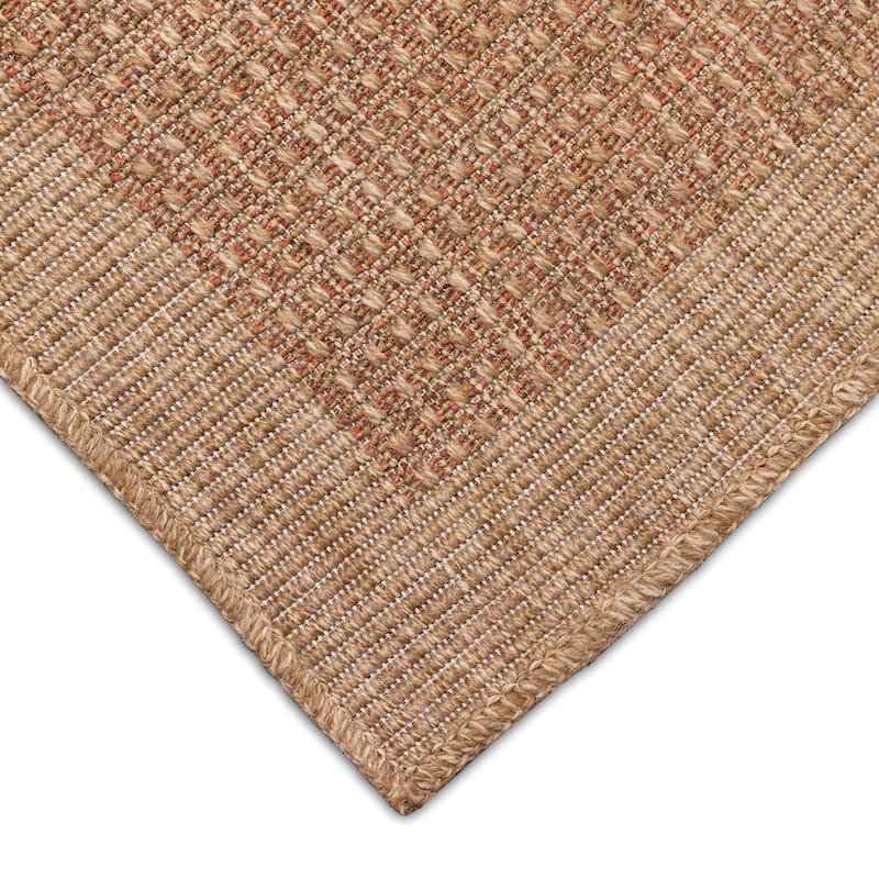 Liora Manne Sahara Texture Border Indoor/Outdoor Rug