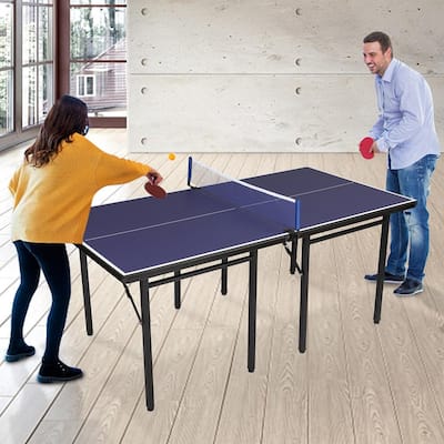 Multipurpose Free Standing Folding Ping Pong Table, with Net