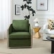 preview thumbnail 25 of 165, KINWELL 31"W Oak Frame Upholstered Swivel Barrel Armchair