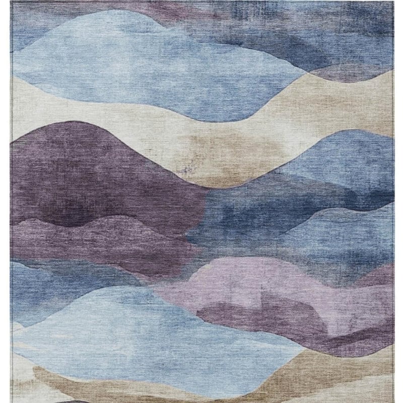 HomeRoots Abstract Transitional Rectangle Outdoor Rug