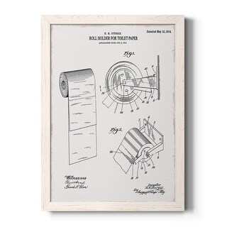 Toilet Paper Patent III-Premium Framed Canvas - Ready to Hang - Bed ...