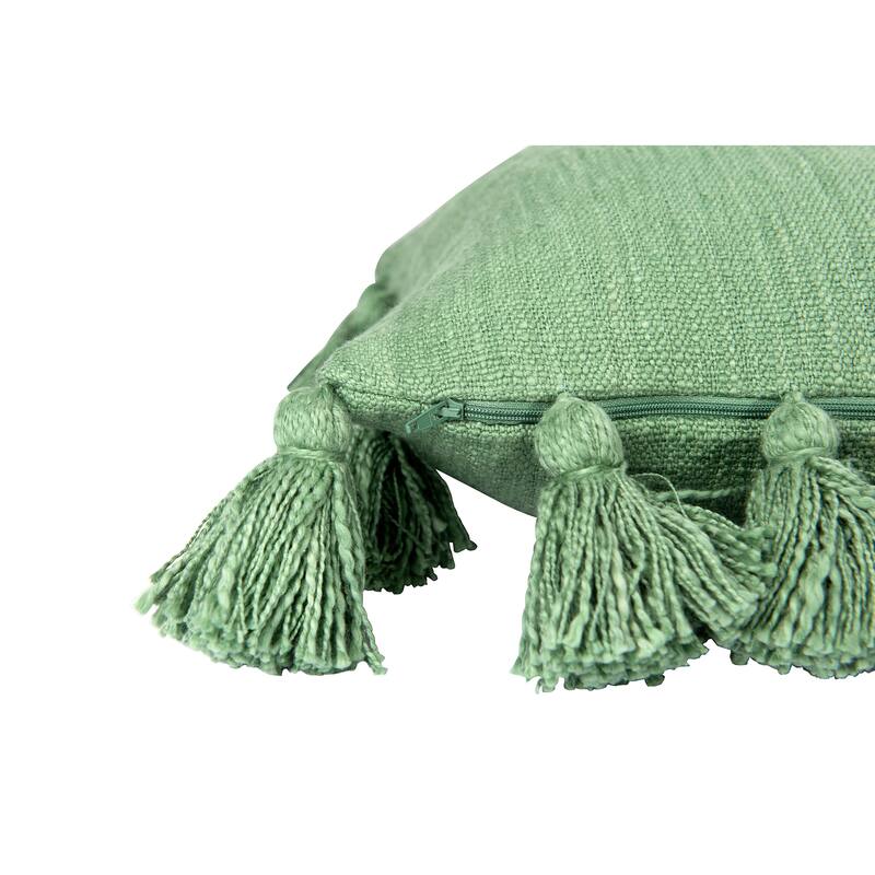 Cotton Pillow with Tassels