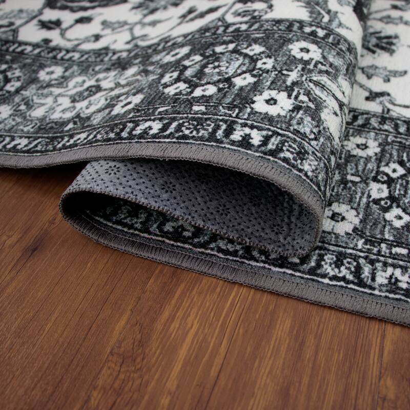 My Magic Carpet Machine Washable Medallion Accent Rug