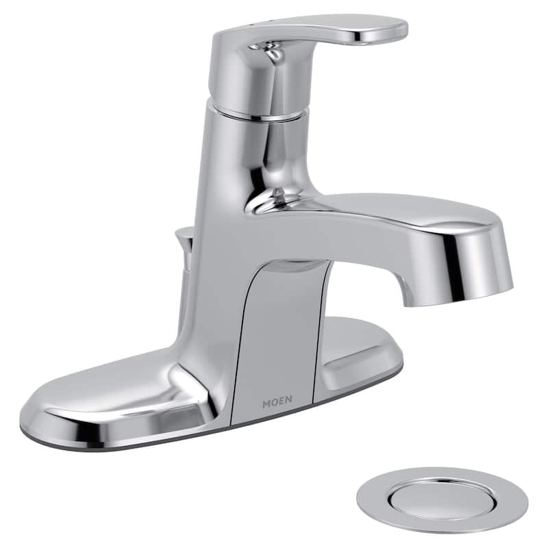 Moen L45725 Chateau 1.2 GPM Centerset Bathroom Faucet with Pop-Up - Polished Chrome - Polished Chrome
