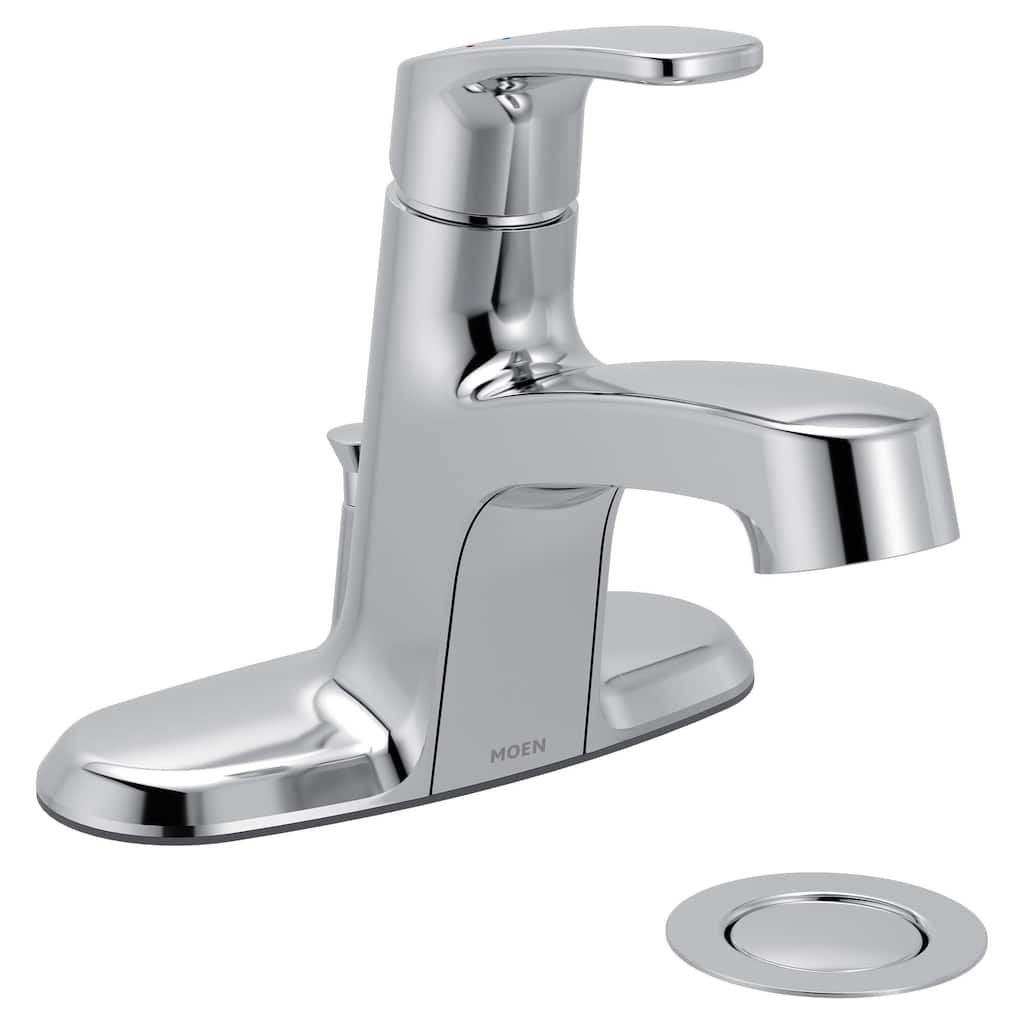 Moen L45725 Chateau 1.2 GPM Centerset Bathroom Faucet with Pop-Up - Polished Chrome