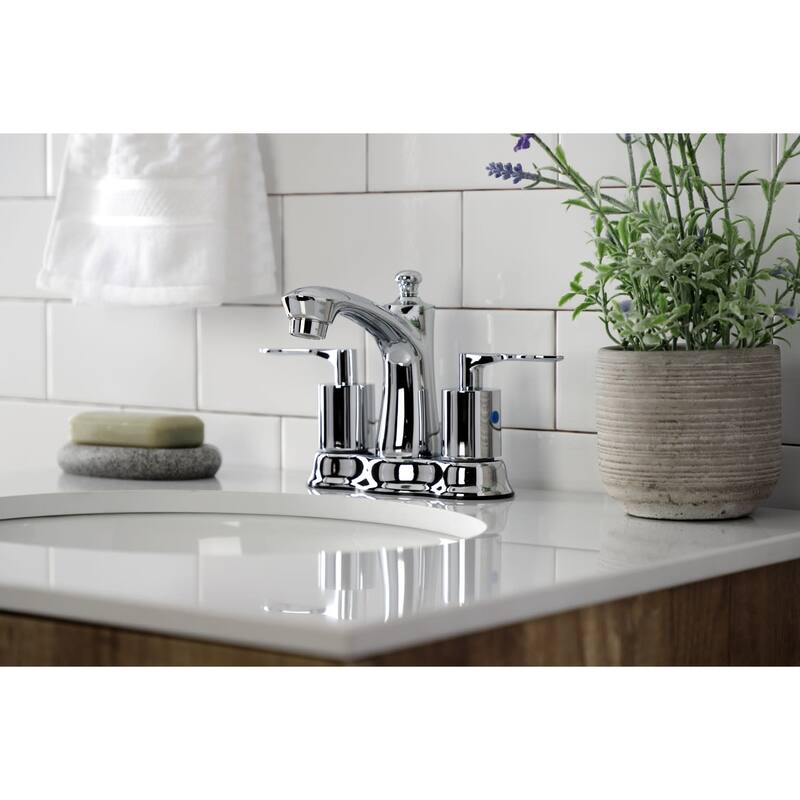 Kingston Brass Serena 1.2 GPM Centerset Bathroom Faucet with Pop-Up