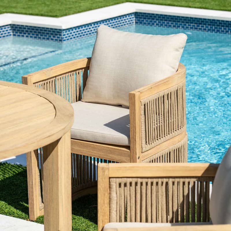 Panama Jack Cabo 5-Piece Barrel Round Dining Set