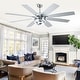 preview thumbnail 2 of 11, Cusp Barn 52"/72" Modern Large Ceiling Fan with Lights and Remote, 8-Blade Reversible DC Motor DIY Shape Chandelier Ceiling Fan