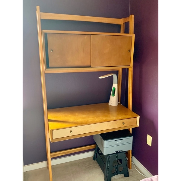 Landon Wall Desk in Acorn On Sale Bed Bath Beyond 17374953