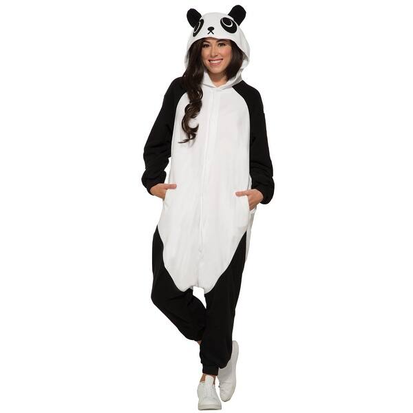 Shop Adult Panda Jumpsuit Halloween Costume Standard 40 42 Chest Overstock 17415659