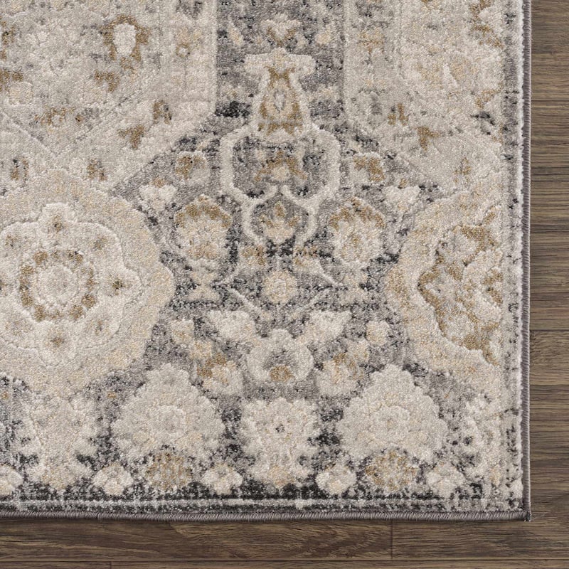 Hauteloom Bluffs Living Room, Bedroom Area Rug - Beige, Denim, Gray - 2' x 2'11"