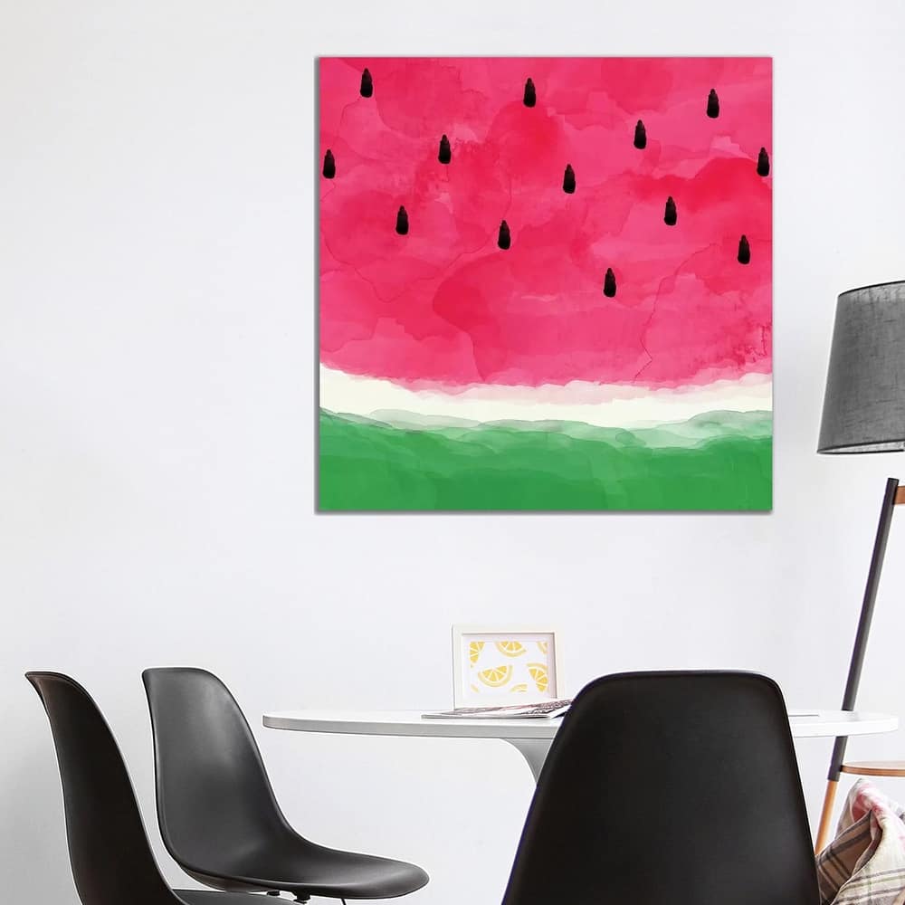 iCanvas "Watermelon Abstract" by Orara Studio Canvas Print