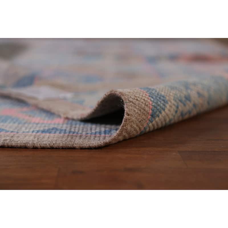 Hand Knotted Oriental 100% Wool Carpet Transitional Geometric Brown Oushak Area Rug - 12' 6'' X 8' 6''