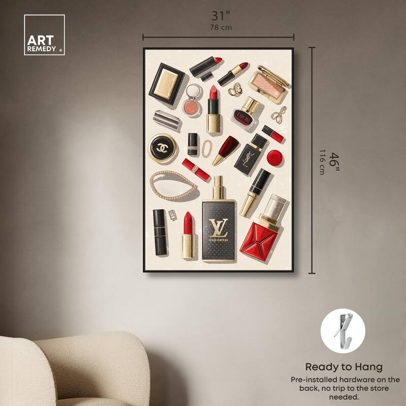 Luxury Makeup Collection Canvas by Art Remedy