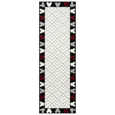 Licensed Disney Bravo Encore Mickey Mouse Modern Geometric Polypropylene Indoor Area Rug Collection