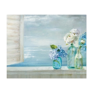 A Beautiful Day At the Beach 3 Glass Bottles Coastal Art Print/Poster ...