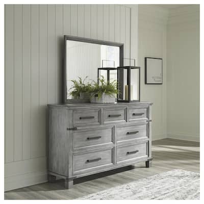 Signature Design by Ashley Russelyn Gray Dresser and Mirror