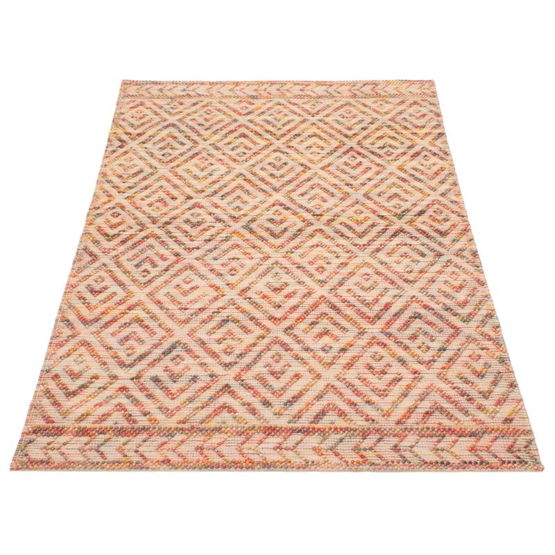 ECARPETGALLERY Braid weave Sienna Copper Wool Rug - 5'2 x 8'2