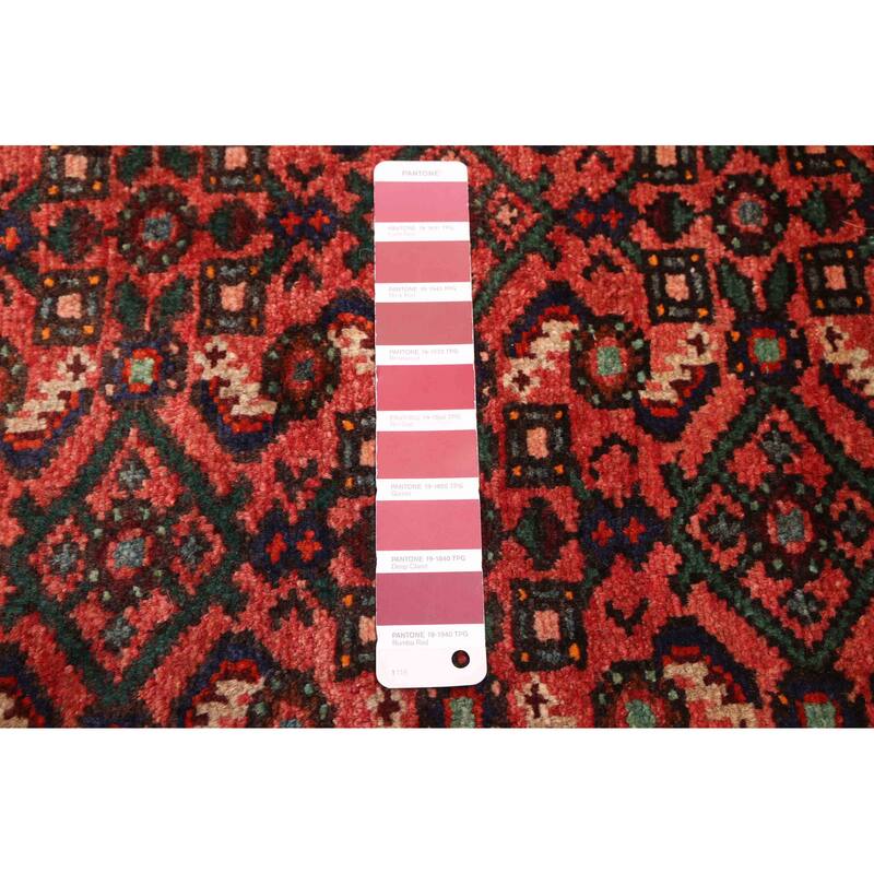 ECARPETGALLERY Hand-knotted Andelz Red Wool Rug - 3'1 x 9'5