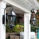 Victorian Black 150 LM Solar Wall Sconce Lantern with Morph Technology ...