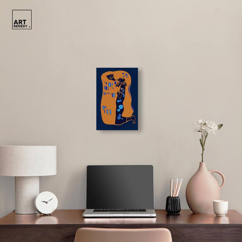 The Kiss Canvas by Art Remedy, Gallery Wrapped
