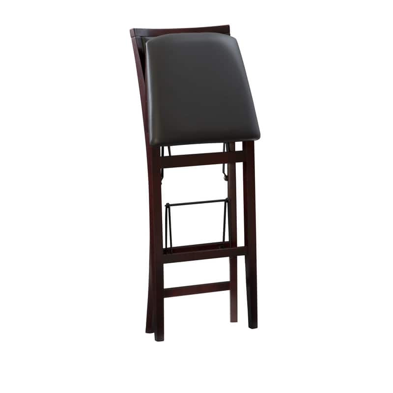 Linon Aldersey Espresso Folding Bar Stool - N/A