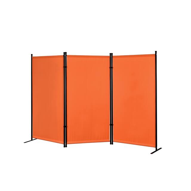Proman Products Galaxy Indoor/ Outdoor 3-panel Room Divider - Orange