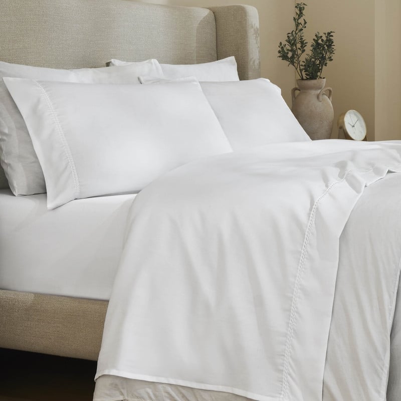 Superior Imperia Cotton Blend Embroidered 600 Thread Count Sheet Set