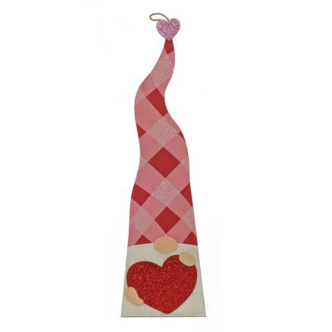 36" Valentine's Heart Gnome Porch Décor - 36 in