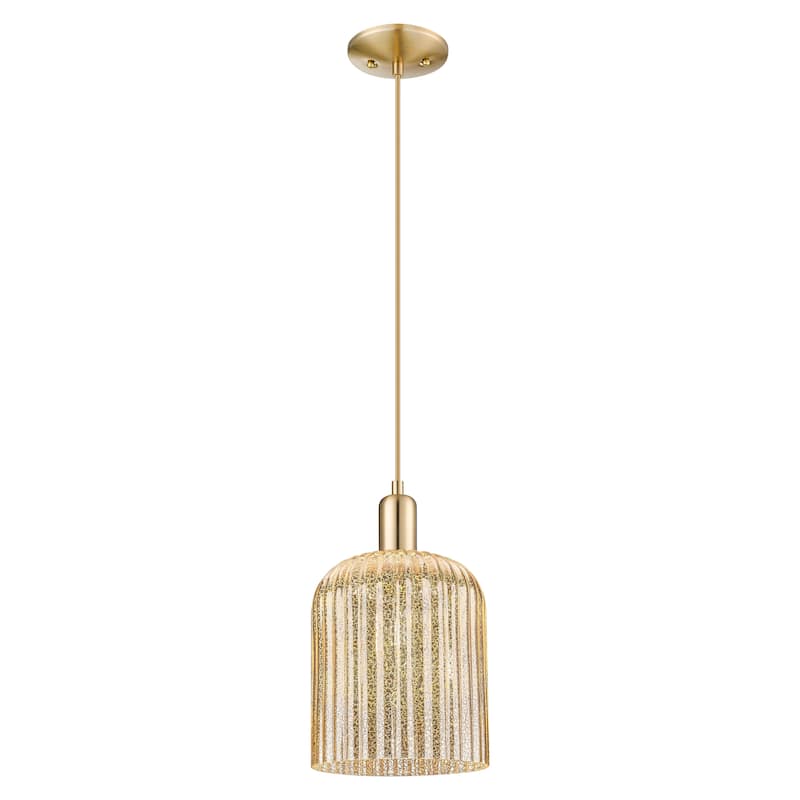 Innovations Lighting Endless Possibilities Arcadia - Bridal Veil - 1 Light 8" Cord Hung Mini Pendant - Mercury/Champagne Bronze