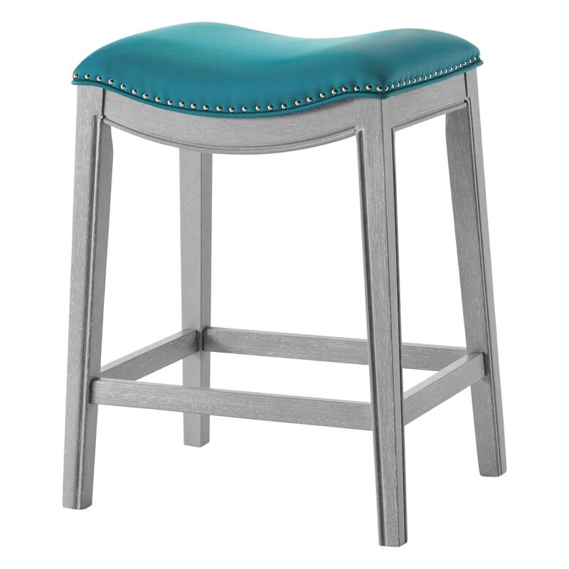 NPD Furniture Elmo KD Faux Leather Upholstered Counter Stool