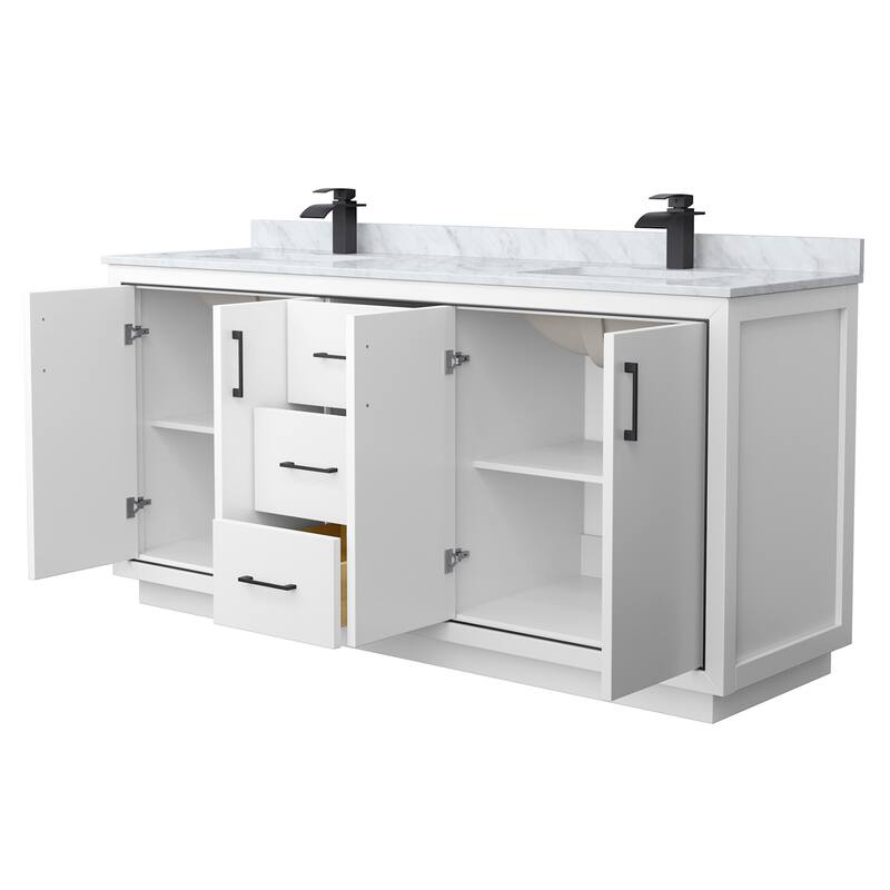 Wyndham Collection WCF1111-72D-NAT-MXX Icon 72" Free Standing Double