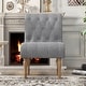 preview thumbnail 16 of 19, Upholstered Accent Lounge Chair for Bedroom Living Room Armless Slipper Chair with Wood Legs