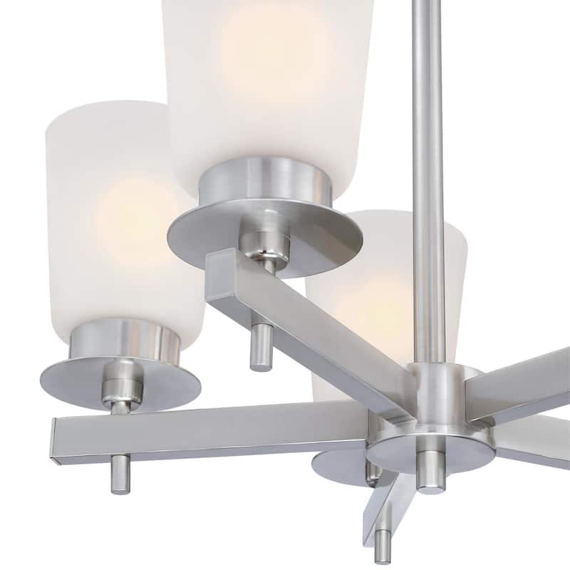 Westinghouse Lighting Reynaldo Five Light Indoor Chandelier, Brushed Nickel Finish - 5-Light
