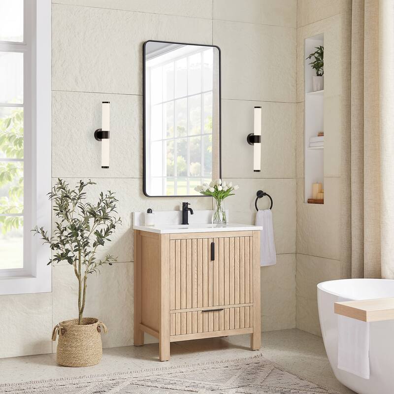 Shenzhen Bath Vanity with Composite Stone Top without Mirror