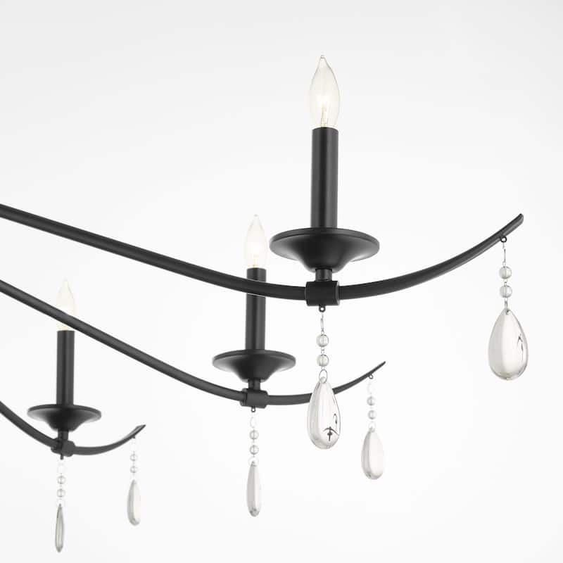 Quorum International 602-8 Lorelei 8 Light 64" Wide Crystal Candle