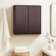 preview thumbnail 22 of 49, Teamson Home 22 in Wooden Bathroom Wall Cabinet, Wood Organizer for Bathroom, Kitchen, Laundry, Space Saving Furniture Espresso