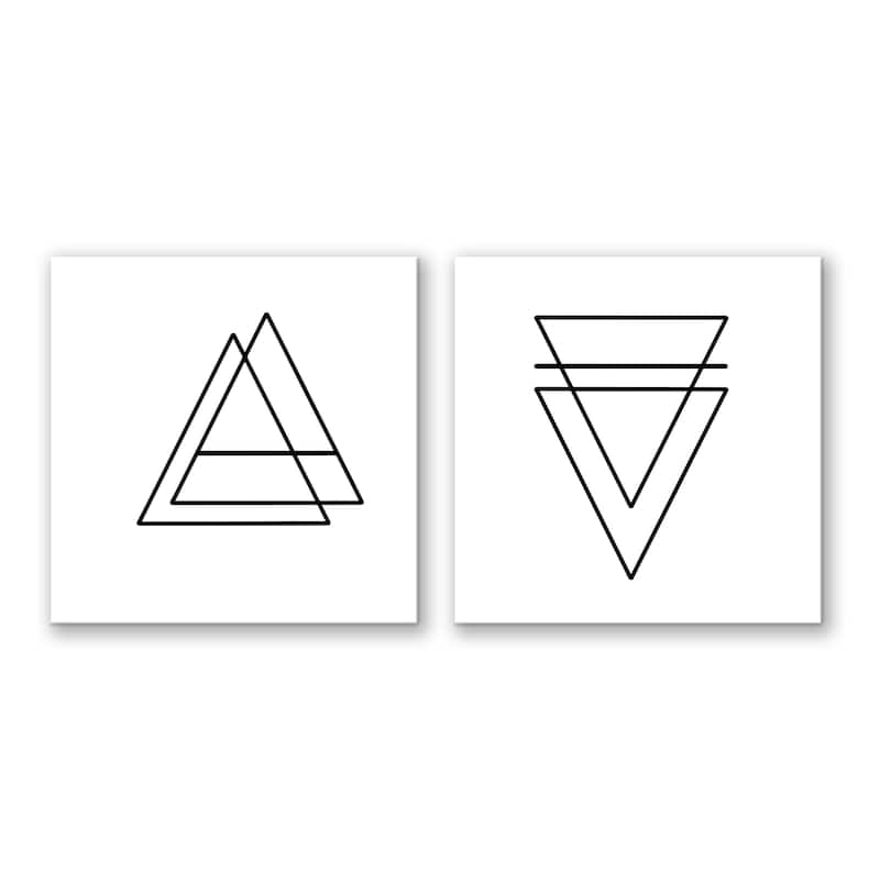'Ink.Letter.Love XV & XVI' Wrapped Canvas Wall Art Set by Corey Morrow